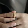 Atacado de joias transfronteiriça anel personalizado retro corpo de dragão padrão de dragão escama anel de aço titânio masculino anel punk dominador do ins