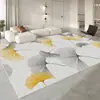 Alfombrilla de suelo para sofá estilo crema de alta gama, Alfombra antideslizante para dormitorio junto a la cama, Alfombra de mesa de centro de lujo ligero, Alfombra de sala de estar