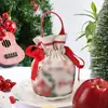 Embalagem de Maçã para Véspera de Natal Bolsa de Lona Criativa de Presente de Natal Bolsa de Presente de Feriado Bolsa de Maçã de Natal