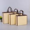 Bolsa Não Tecida Laminada Impressão Local Colorida Bolsa de Presente Publicitária Bolsa de Compras Estéreo para Roupas Bolsa de Mão Impressível