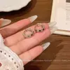 Pendientes de Aro Minimalistas para Mujer Modernos Versátiles Elegantes Retro de Nicho Personalidad Pendientes Venta al por Mayor