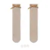 ZT1308 Calcetines de media pantorrilla para niñas Otoño Algodón Estilo Coreano Calcetines para la pierna con lazo Calcetines para niños Calcetines largos de princesa