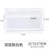 Bolsa de Malla A6 Transparente de Nailon Gran Capacidad Doble Capa Bolsa para Papelería Simple para Estudiantes Exámenes Especial Bolsa de Almacenamiento Venta al por Mayor