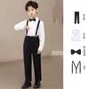 Traje de Ropa de Rendimiento para Niños de 6 a 12 Años Verano Pantalones de Anfitrión Vestido Ropa para Piano Traje de Hombre