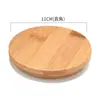 Pote de Armazenamento de Madeira de Bambu com Tampa à Prova de Umidade e Poeira Pote de Vidro Redondo Tampa Universal de Madeira de Bambu Tampa de Vedação com Canto Direito Arredondado