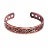 Temu Pulseira Magnética Retro Hot Cross-border Padrão Árvore da Vida Arranjo Pulseira Magnética de Bronze para Homens e Mulheres
