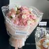 Novo papel celofane de renda rede vermelha transparente papel de embrulho para buquê papel de embrulho para buquê materiais para floricultura atacado