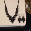 Set Transfronterizo Estilo Europeo y Americano Zirconia Cúbica Microincrustada Cadena para Clavícula Collar de Flores Joyería de Uso Diario Accesorios para Mujeres