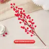 Bayas Artificiales para Decoración del Hogar, Frutas de Acebo Rojo de Espuma Navideñas, Flores de Año Nuevo Multirramo, Decoraciones Navideñas