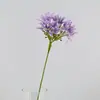 Orquídea Agapanto Morado de Tallo Único Artificial 56cm Lirio Africano Venta Caliente Transfronteriza Decoración de Ramo para Hogar y Boda