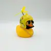 Pato Rompevientos para Coche Adornos Creativos para Coche Decoraciones para Coche Eléctrico Patito Amarillo Patito Social para Bicicleta Muñeco de Vinilo