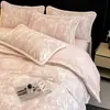 Juego de Ropa de Cama Gruesa Tallada de Leche Polar Clase A Invierno Sábanas de Coral Polar Fundas de Edredón Juego de Tres Piezas para Dormitorio de Princesa