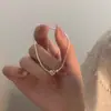 Pulseira Versátil de Corrente Ossinho de Cobra com Coração Simples e Personalizada Ins Nicho Alta Qualidade Pulseiras Empilháveis Primavera e Verão Novo Estilo 2025