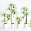 Planta Verde Artificial de Luxo Leve Madeira do Milênio Decoração de Sala de Estar Planta em Vaso Flor Artificial Biônica Árvore Sangue de Dragão Ornamentos de Chão para Interior