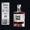 Botella de Vino de Vidrio Cuadrada Forma de Montaña Fondo de Botella Vidrio Espeso 0.5 kg Cantidad Botellas de Vino Extranjero Botellas de Vino de Frutas Botellas de Vino de Whisky Venta al por Mayor