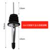 Aço Inoxidável 304 Bico pourer para Vinho Tinto Bico de Aço Inoxidável pourer para Vinho Rolha de Silicone para Garrafa com Tampa
