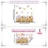 Múltiples Tipos de Pegatinas de Pared Florales de Mariposa en Acuarela, Pegatinas para Rodapiés, Decoración de Pared de Fondo para Sala de Estar, Dormitorio, Hogar, Pegatinas de Pared Autoadhesivas