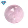 Huagang Gema Redonda Fondo Plano Harina de Rosa Roja Vidrio Piedra Desnuda Sección Triangular Color Cuentas Sueltas Huagang Diamante Desnudo