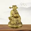 Lingote de Latón Puro Dorado Estatuas del Dios de la Riqueza Adornos Decoraciones para el Hogar Estatuas de Bronce Dios de la Riqueza Estatuas de Buda Tienda de la Suerte Oficina