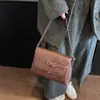2026 Principios de Otoño Nuevo Estilo Sensación Cotidiana Bolso de Axila Moda Femenina Atmosférico Bolso Cuadrado Pequeño Versátil Retro Bolso de Hombro Cruzado