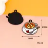 Acessórios de Joia DIY para Caneca de Café Transfronteiriça Acessórios de Liga Metálica com Gotejamento de Óleo para Latte Frappuccino Pingente para Pendurar em Bolsa de Celular