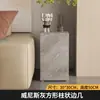Mesa de Centro de Ardósia Minimalista Italiana para Casa 2025 Nova Sala de Estar Quadrada Mármore Imitado Combinação de Mesa de Centro de Luxo Leve