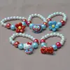 [Nuevo Producto] Pulsera Infantil Pulsera Azul y Roja Gato Kt Estilo Universitario Pulsera de Princesa Pulsera de Estudiante Venta al por Mayor Transfronteriza