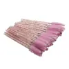 Cotonete de Cristal Descartável Pincel para Cílios Cabelo de Nylon Pincel de Maquiagem Alongamento de Cílios Rolo de Cílios Sobrancelha Cosmético Bastão de Gloss Labial