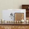 Tetera de cerámica vintage de alta calidad con horno Ru, taza de té Kung Fu, bandeja de té, juego de té ligero de lujo para el hogar, impresión de alta calidad para inauguración de la casa