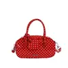 Bolso Boston Transfronterizo de Lujo Ligero, Fresco y Dulce, Bolso Cruzado Diario de Estilo Coreano, Color Bloqueado, Bolso de Hombro con Lunares para el Trabajo
