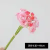 Rosas de Té Artificiales, 6 Tallos, Capullos Pequeños de Flor de Té, Ramo de Mano, Decoración del Hogar, Boda, Decoración de Mesa de Hotel, Manojo de Loto