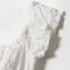 Ins Transfronterizo Europeo y Americano 2026 Nueva Moda Elegante Amazon para Mujer al por Mayor Top Corto Bordado en Relieve Tridimensional