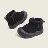 Zapatos de Algodón para Niños, Botas de Nieve Cálidas de Invierno, Forro de Felpa, Engrosados, Suelas Suaves Sólidas, Antideslizantes e Impermeables, Modernos y Versátiles para 1~7 Años