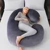 Almofada de gravidez para suporte da cintura e suporte abdominal, adequada para dormir de lado, multifuncional, removível, almofada de suporte para o meio da gravidez, personalizável, transfronteiriça