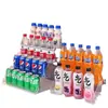 Estante de Exhibición para Bebidas de Escritorio Transparente Acrílico Escalonado Estante de Exhibición Snacks Jugo Estante de Almacenamiento Multicapa Estante de Supermercado