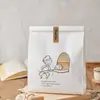 Ventas Directas de Fábrica Papel de Escritura Imitación Papel Kraft Rectangular Pegatinas de Sellado para Regalo de Agradecimiento Decoración de Floristería Etiquetas Adhesivas