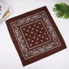 Lenço Quadrado Estampado de Algodão Europeu e Americano Amazon Flor Amoeba Caju Lenço Quadrado Caju Lenço Hip Hop em estoque vendas diretas