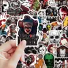 53 Piezas/60 Piezas/Pegatinas de Graffiti de Personajes de Terror de Halloween de Moda Europeas y Americanas para Decorar Bolsas de Regalo, Botellas de Agua y Cajas de Almacenamiento