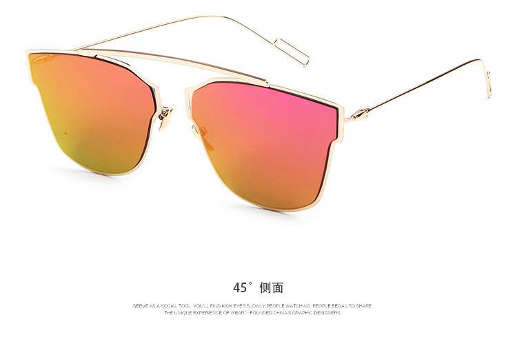 新款 时尚复古太阳眼镜 男女士经典款太阳镜驾驶眼镜 金属墨镜