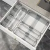 Cajón Incorporado Caja de Almacenamiento para Cosméticos Divisoria de Acrílico para Escritorio Caja de Almacenamiento para Productos de Cuidado de la Piel Caja de Almacenamiento Retráctil