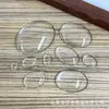 Patch de Vidro com Pedra Sintética Oval, Peça de Vidro em Cúpula, Ímã de Geladeira, Acessórios para DIY, Pingente, Joias, Cristal