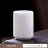 Gordura jade branco porcelana xícara mestre xícara de chá xícara única conjunto de chá kung fu terno dourado xícara de degustação xícara de chá pequena logo da casa