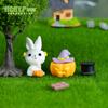 Paisaje Micro Transfronterizo Creativo Halloween Momia Conejo Figuras Decoración DIY Accesorios Escritorio Mini Adornos