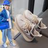 Novos Sapatos de Malha Fly com Solado Macio Antiderrapante para Crianças Primavera e Verão 2025 Sapatos de Coco para Meninas Malha Respirável Sapatos Casuais para Meninos