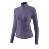 Conjunto deportivo para correr por la mañana para mujer, conjunto de yoga con chaqueta de cremallera y cuello alto y pantalones de yoga de cintura alta para control de abdomen, conjunto de dos piezas de secado rápido
