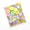 ¡En stock! Botones Redondos Mixtos de Resina de Colores al por Mayor Botones Hechos a Mano para DIY Paquete de Materiales de Flores