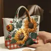 2026 Nuevo Sitio Independiente Transfronterizo Temu Bolso de Mano Impermeable PVC+Lona Portátil de Viaje Bolso de Hombro Bolso Tote