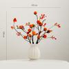 Vaso de Cerâmica Simples Shumen Luxo Acessível Ornamentos de Arranjo de Flores de Sala de Estar Flor Artificial Caqui Ruyi Recipiente de Flores Decorativo