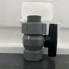 Válvula de bola de entrada de agua de plástico UPVC hecha en EE. UU. soldada temperatura y presión normales paso directo manual accesorios para materiales de construcción válvula agrícola DN20