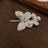 Horquilla electrónica de mariposa, fina como las alas de una cigarra, accesorio para el cabello, estilo Super Hada Mori, decoración retro de malla para selfies, horquilla para la cabeza de una dulce niña.